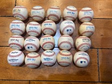 UNKNOWN SIGNED HUGE LOT OF (20) OFFICIAL MLB RAWLINGS BASEBALLS ONL OAL OML MLB