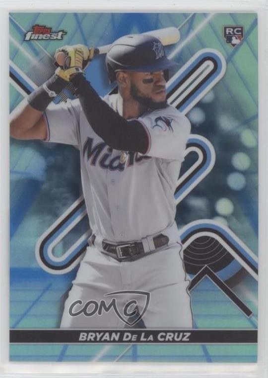 2022 Topps Finest Blue/Aqua Vapor Refractor 185/250 Bryan De La Cruz #24 0z9m