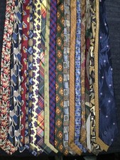 LOT OF 25 DIFFERENT BRAND DESIGNER PAISLEY STRIPE SOLID MEN'S TIE SILK POLYESTER