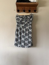 BCBGeneration Womens Size 2 Vintage Y2K Geometric Chevron Strapless Dress