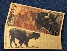 2025 American Bison Aurum® 1000mg 24k Gold Bill