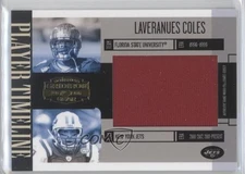 2006 Donruss Gridiron Gear Player Timeline Jumbo Swatch /20 Laveranues Coles