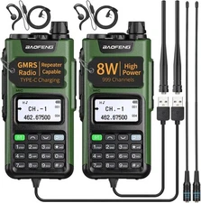 Digital Handheld Radio Scanner Fire Police VHF FM EMS Ham 2 Way Transceiver Dual