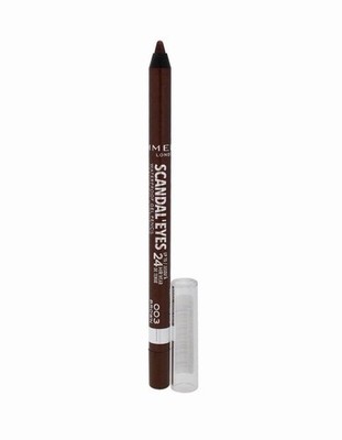 Rimmel London Scandaleyes Waterproof Kohl Kajal Eyeliner Pencil, 003, Brown