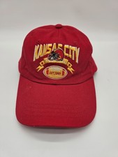Vintage Kansas City Chiefs NFL Football Hat Cap Red Strapback Adjustable