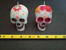 Day Of The Dead Candles beautiful painted