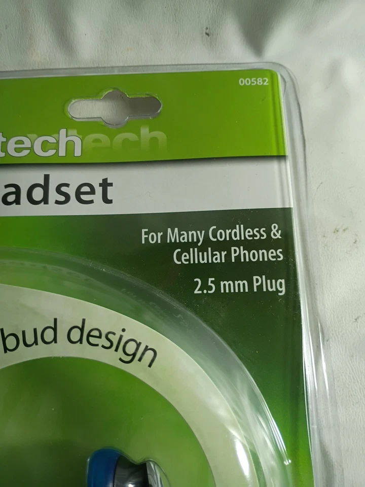 VTech 00582 Headset Earbud 2.5mm Plug In-Line Microphone Cordless Phone New - Image 4 of 4