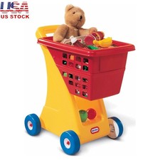 Kids Shopping Cart Toy Durable Pretend Grocery Cart Indoor Outdoor Play New