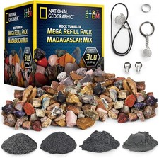 Kit de recarga de vaso de roca NATIONAL GEOGRAPHIC - 3 libras. Rocas ásperas de Madagascar...
