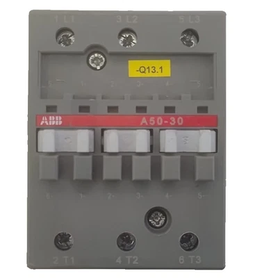 ABB A50-30 Leistungsschütz 100A 22kW 3-polig Befestigungsclip fehlt - Bild 1 von 4