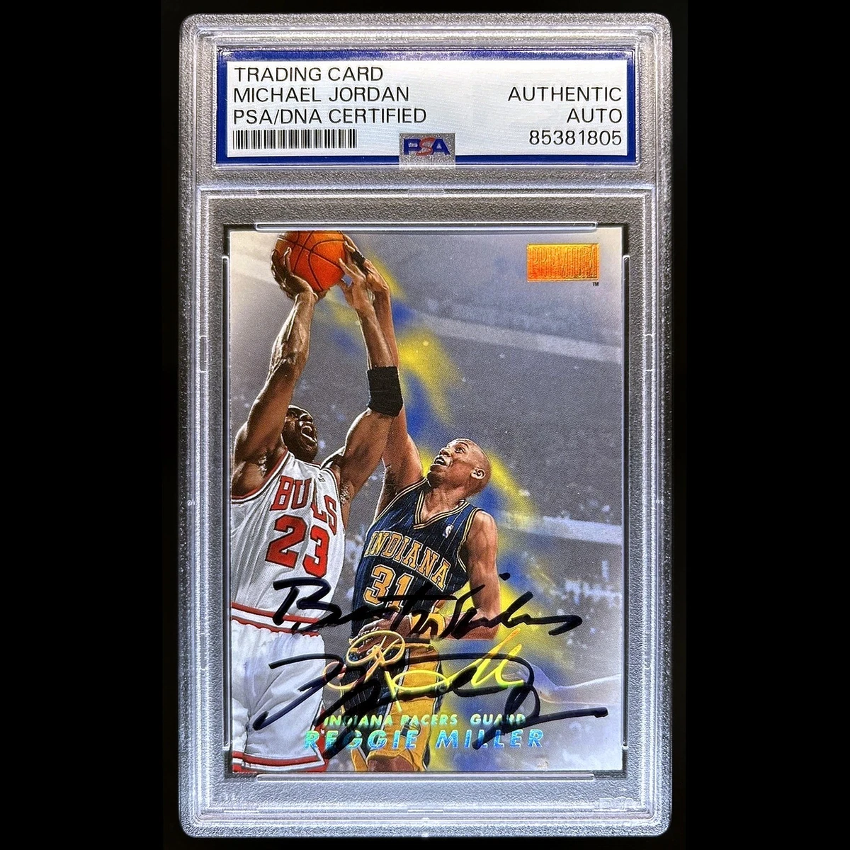 Reggie Miller Basketball Autographed Sports Trading Cards 