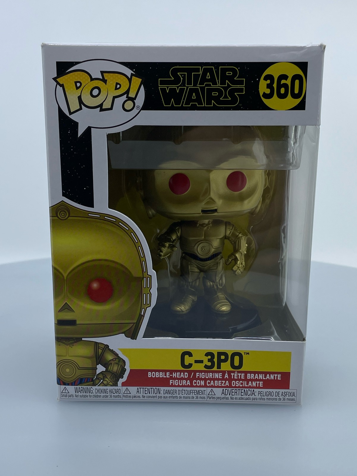 Funko Pop! Star Wars The Rise Of Skywalker C-3Po Gold #360 Damaged Box