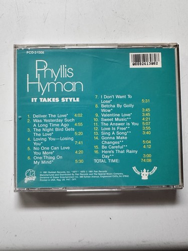 Phyllis Hyman It Takes Style CD (1991) - Bild 2 von 2