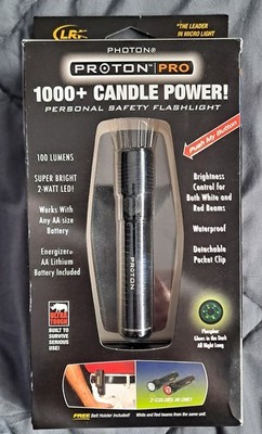 Photon Proton Pro 1 AA Flashlight 2 Watt L.E.D. 2 Color Beams