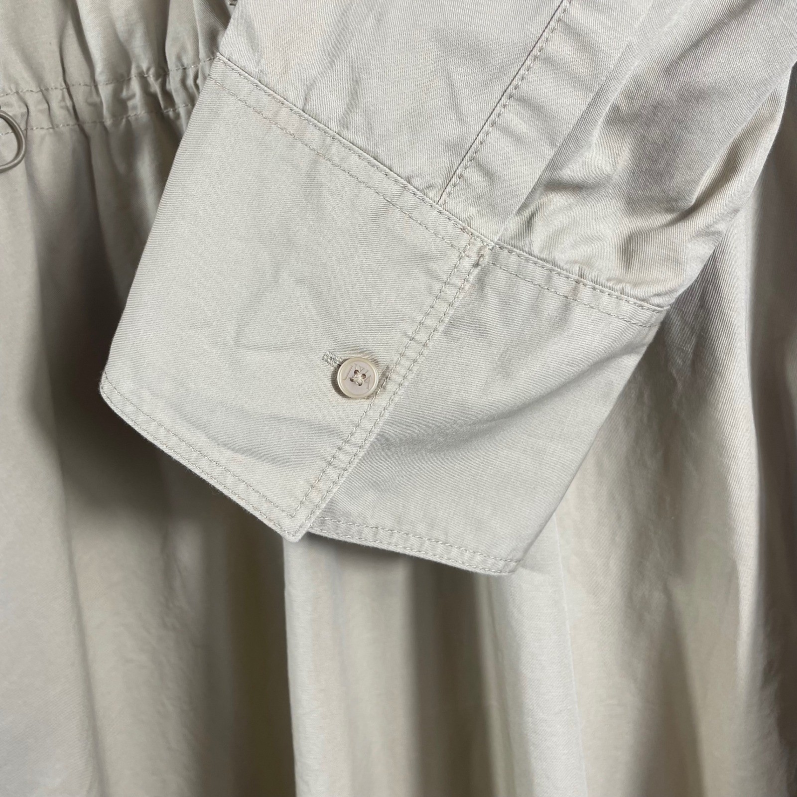 JW Anderson x Uniqlo Tan Shirt Dress Adjustable Waist Cotton Popover XS