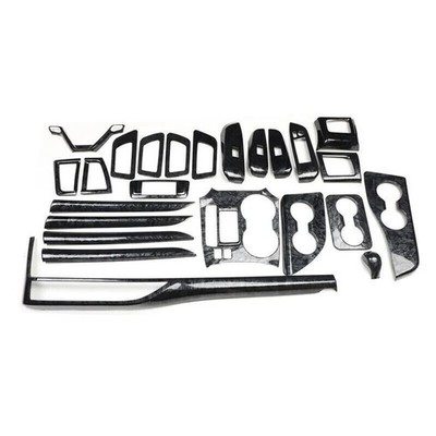 For Toyota Highlander Kluger 2015-2021 ABS Wood Grain Gear Door Stickers