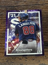 2021 Bowman Platinum Precious Elements Purple #085/250 Shea Langeliers #PE-28
