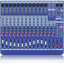 Midas DM16 16 Input Analog Live and Studio Mixer with Microphone Preamplifier
