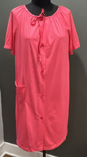 Vintage Aristocraft By Superior Salmon Color NightGown/Robe 60s Med GrannyCore