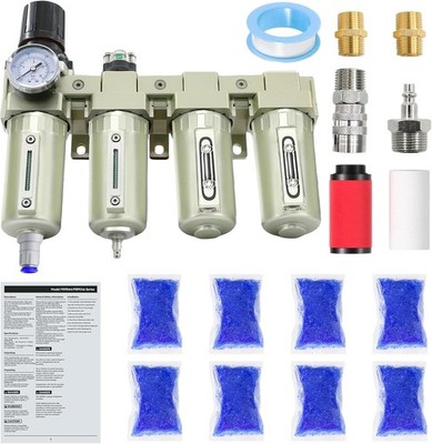 Industrial 4-Stage Air Dryer System for Compressors with Auto Drain
