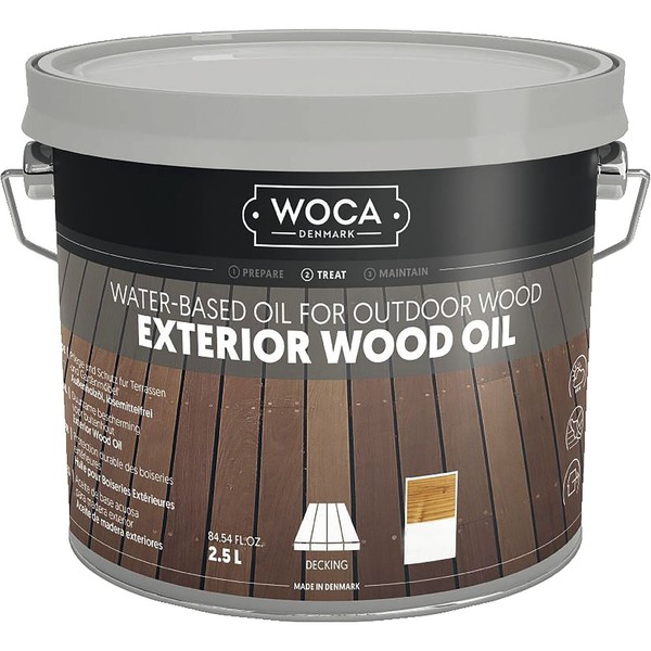 Woca Exterior HolzpflegeöL (Grundbehandlung Und Pflege) LäRche 2,5 Liter-image