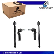 PartsW Ford Lincoln 4Pc Front Inner Outer Tie Rod Ends Kit C-Max Escape Focus