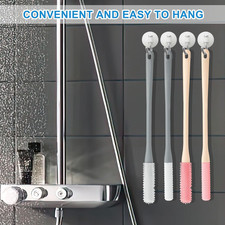 4 Pack Toe Cleaning Brush, 15.7  Long Handled Silicone Foot Scrubber for Show...