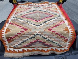 Auth: Antique American Indian Rug / Blanket Navajo TOTEMIC ART 4x6 NR