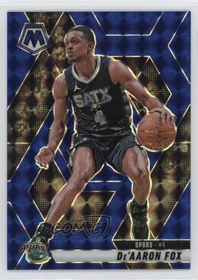 2024-25 Panini Mosaic Blue Mosaic Prizm /199 De'Aaron Fox #124 5g3