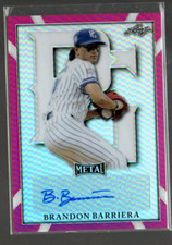 2021 Leaf Metal Perfect Game All-American Pink #BABB1 Brandon Barriera Auto /20