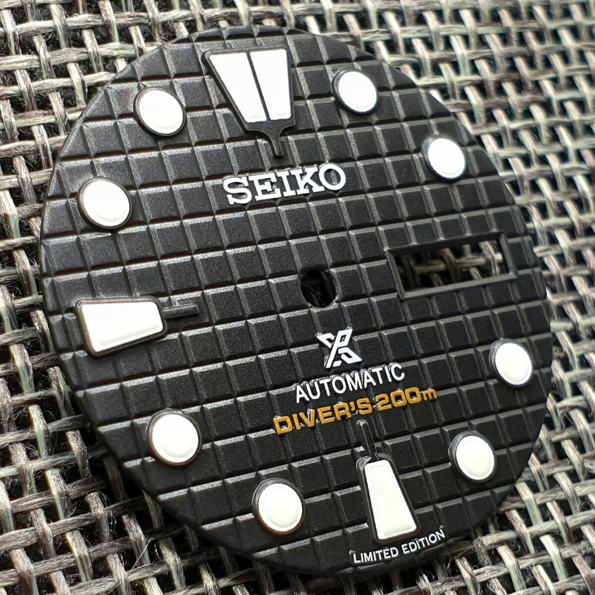 New SEIKO KING TURTLE WAFFLE PROSPEX DIAL FOR NH36 4R36 7S26 New SEIKO KING TURTLE WAFFLE PROSPEX DIAL FOR NH36 4R36 7S26