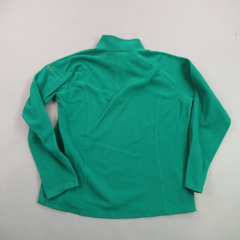 Suéter REI Mujer Mediano Manga Larga Pullover 1/4 Cremallera Rendimiento Verde Foto 4 de 4