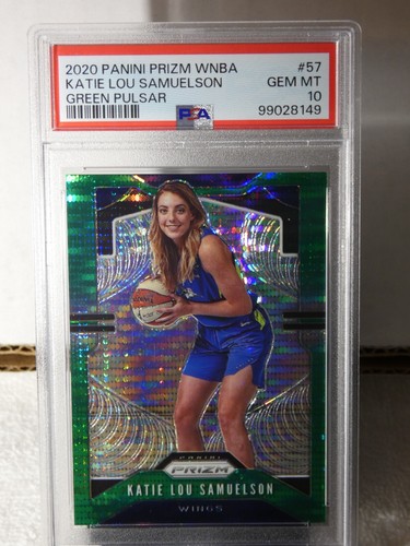 Katie Lou Samuelson 2020 WNBA Prizm Green Pulsar #'d 16/25 PSA 10 GEM MINT