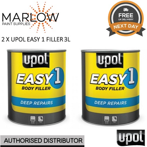 2 X UPOL EASY 1 BODY FILLER DEEP FILL CAR BODY FILLER BIG SMOOTH EASY