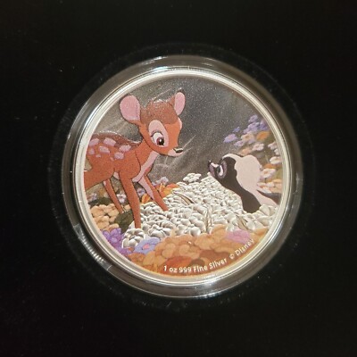1oz 2022 Disney Bambi 80th Anniversary-Bambi and Flower NGC PF70