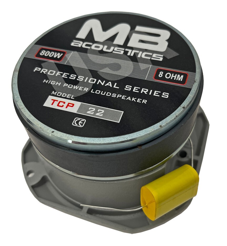 MB Acoustics CP22 replacement 800W 8Ω Bullet Titanium 4