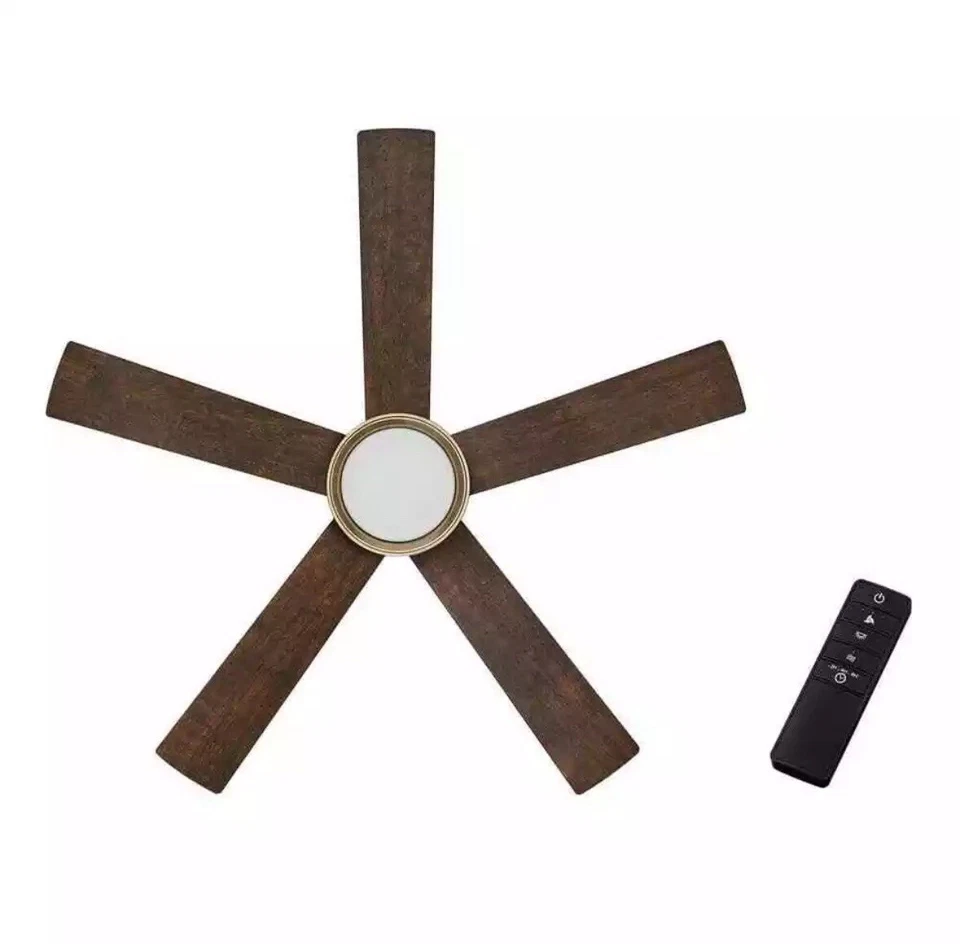 Ventilador de techo marrón champán 56" Home Decorators Collection Foto 3 de 4
