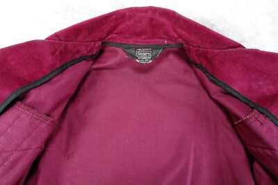 Early 1970s Sears Boyswear Wine-Red Corduroy Jacket Size 10