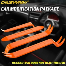 4Pcs Car Radio Door Body Clip Trim Dash Panel Removal Installer Pry Tool Kit