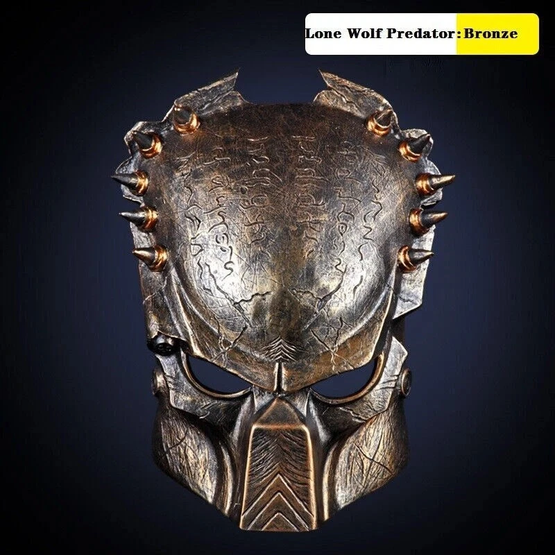 Cosplay Prop Alien vs Predator AVP Lone Wolf Predator Mask Collection Resin Mask - Image 3 of 4