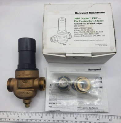 HONEYWELL BRAUKMANN DS05G 1002, 1/2'' PRESSURE REGULATING VALVE, 0170E