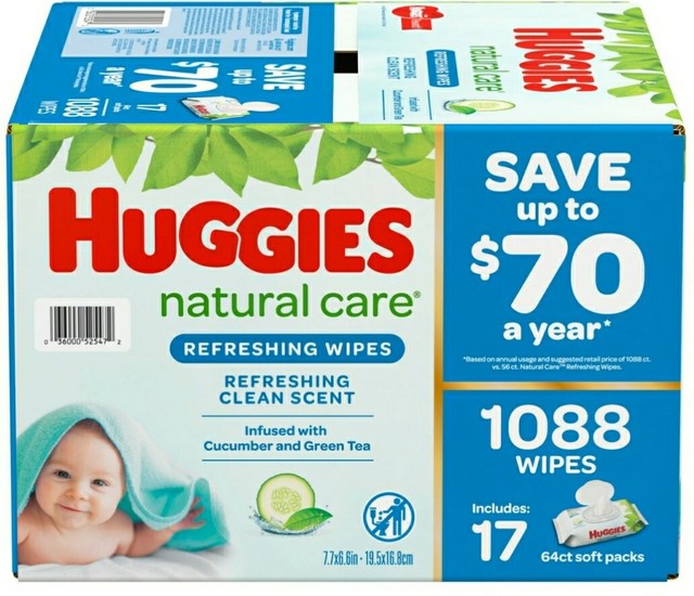 huggies baby wipes 80 pack