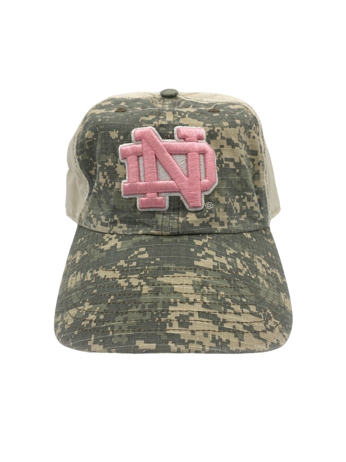 Women's Notre Dame ND Fighting Irish Football '47 Brand Camo And Pink Cap Hat 