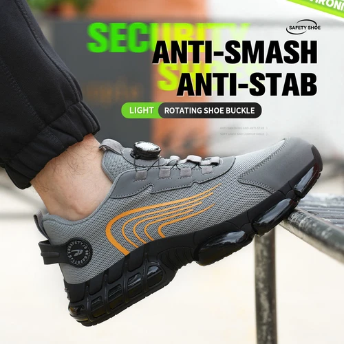 Indestructible Safety Work Shoes Steel Toe Breathable Work Boots Mens' Sneakers - Bild 10 von 26