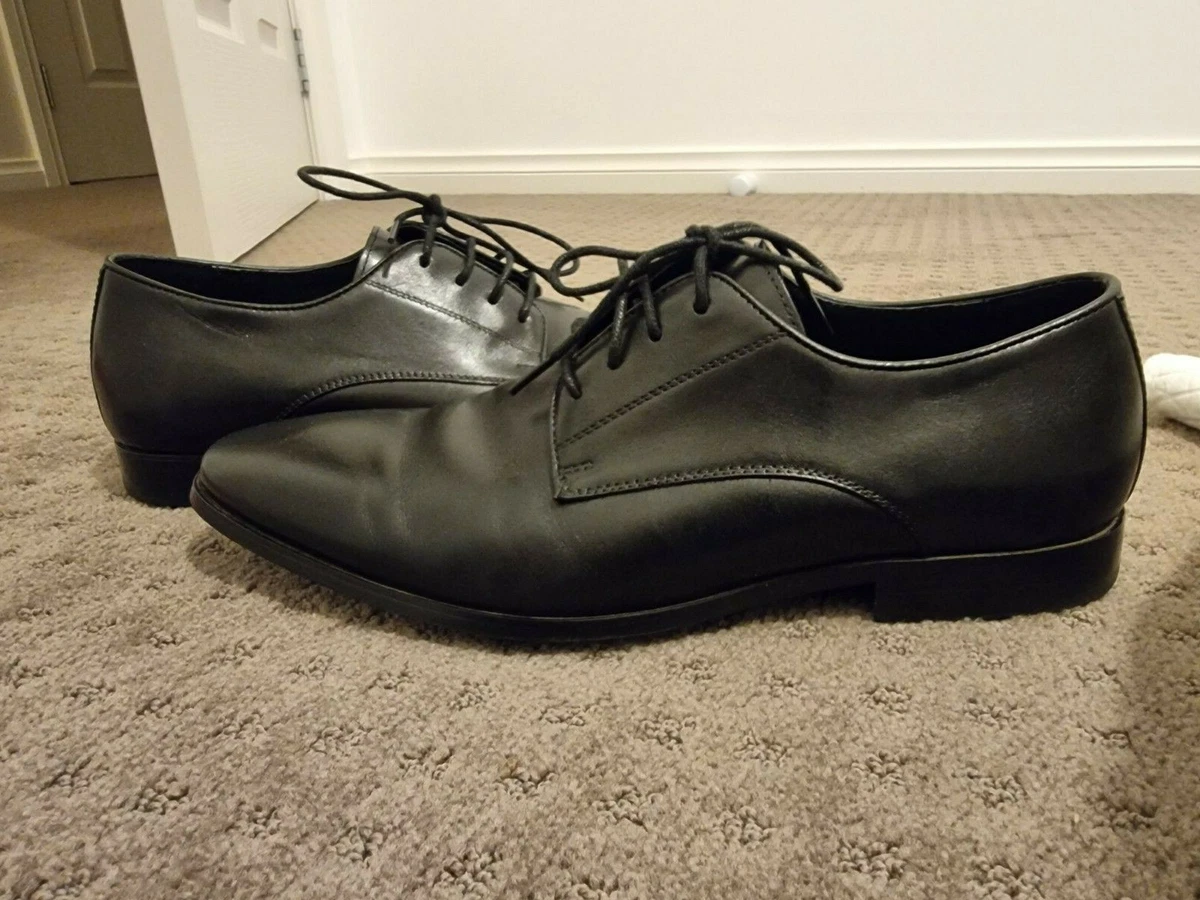 Mens dress shoe shop laces black