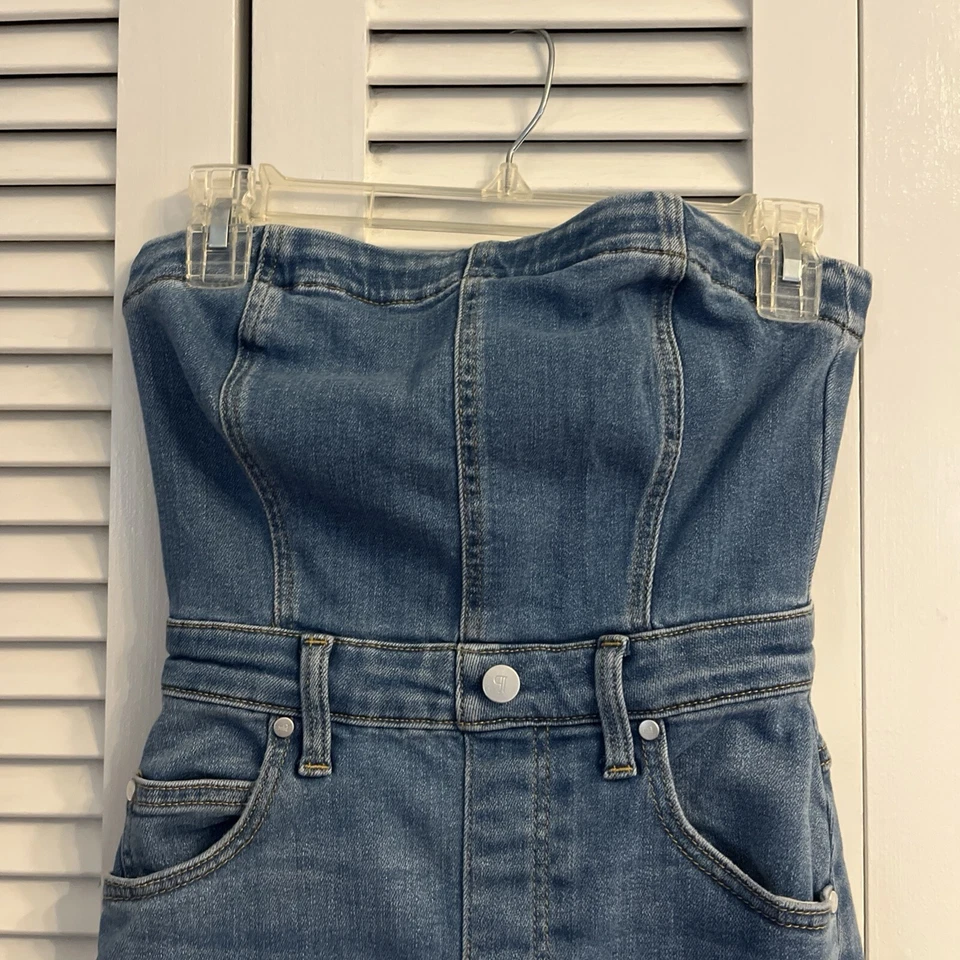 Pilcro для Anthropologie Jean без бретелек юбка костюм размер XS - Изображение 2 из 4