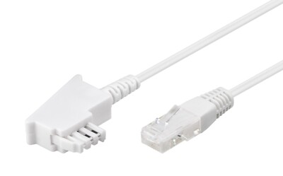 DSL VDSL Router IP Kabel weiss 2 m FritzBox EasyBox Speedport TAE RJ45 weiß 2m
