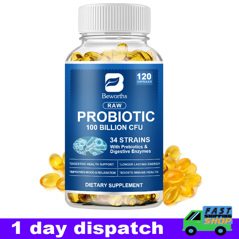 Capsule enzimatiche probiotiche 100 miliardi CFU immunità supporto digestivo salute dell'umore