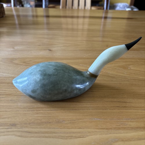 Rare Find DENNIS LABBE Small goose Soapstone Sculpture - Picture 3 of 6