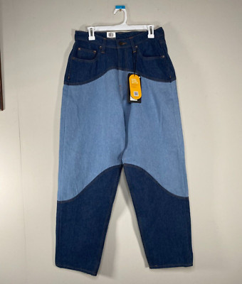 Levi's Premium SKATE Super Baggy Jeans Men's 30 x 34 Blue Colorblock Big E NWT